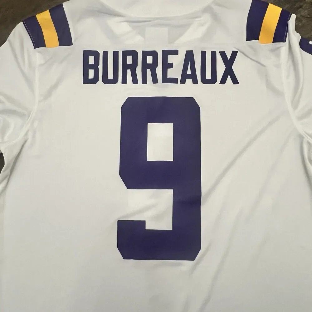 Joe Burrow Burreaux LSU Tigers Nike College Football Jersey Men XL BV7381-104